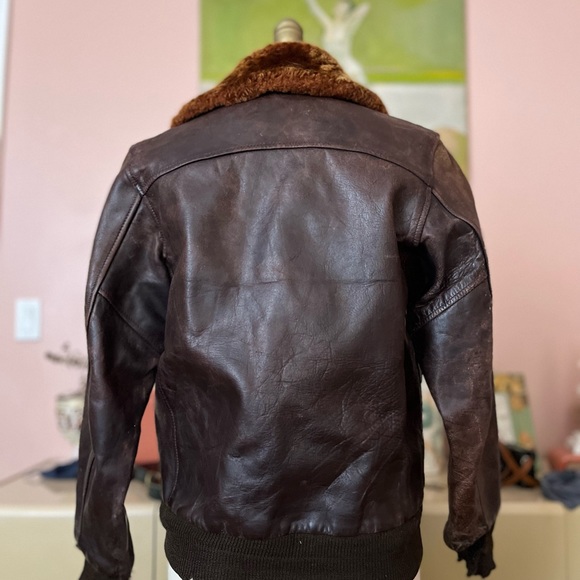 Vintage horsehide leather g-1 jacket - Picture 3 of 6